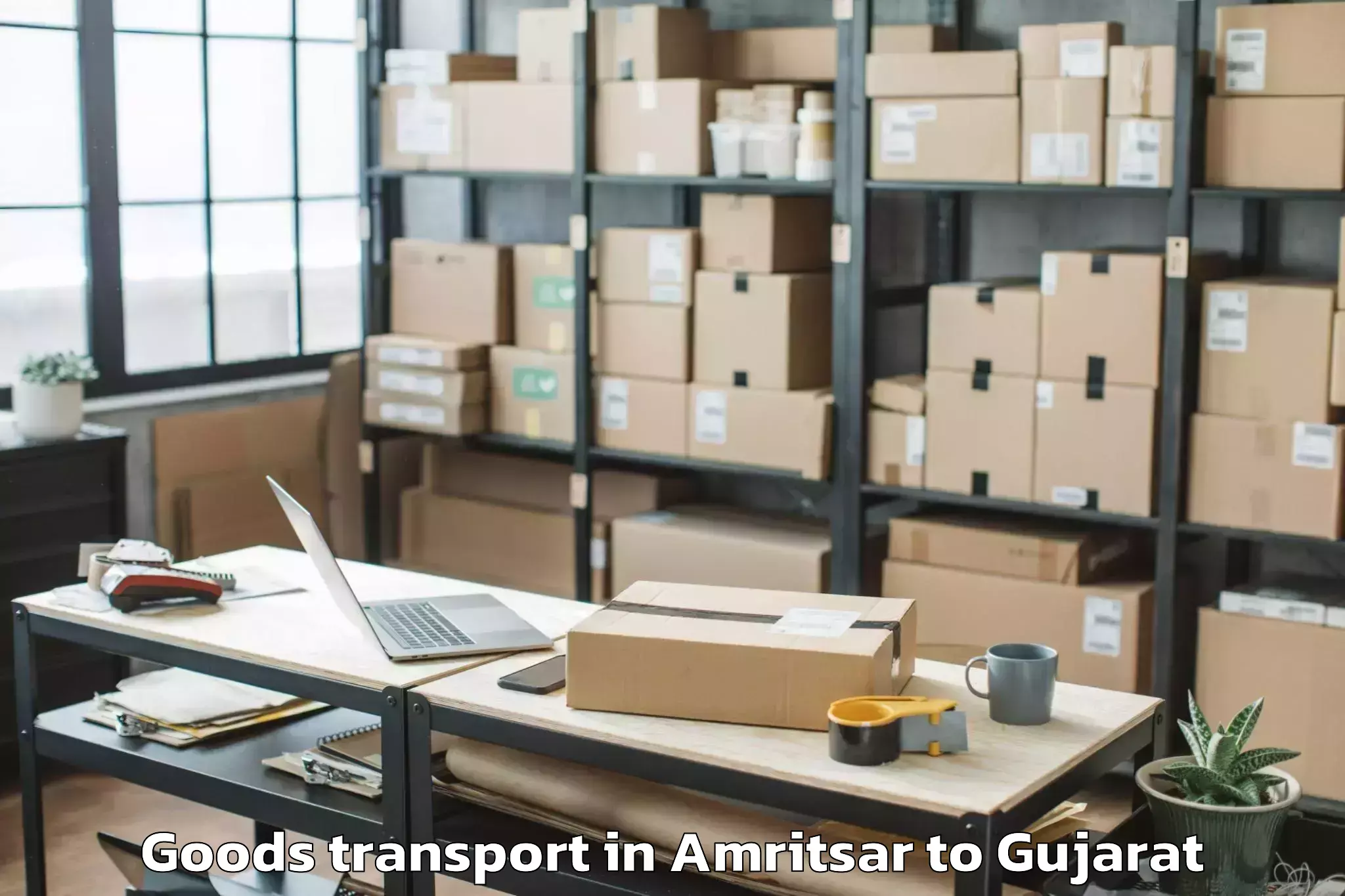 Reliable Amritsar to Dantiwada Goods Transport